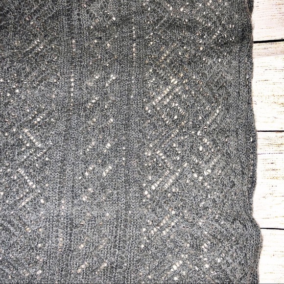 Grey Knit Infinity Scarf - Picture 2 of 3